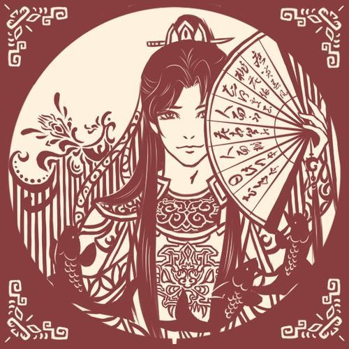 魔道祖师的剪纸