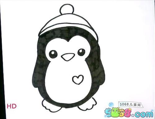 如何画企鹅的简笔画