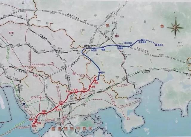 深惠城际铁路规划图