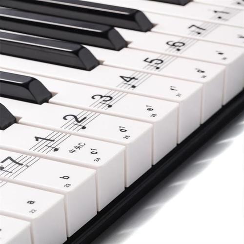 61键电子琴贴纸彩色