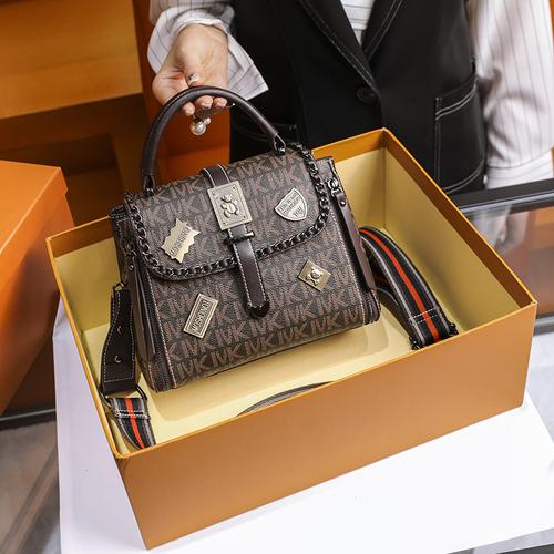 正品mkj品牌真皮女包包2021新款时尚女士单肩斜挎手提