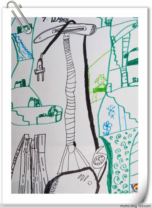 线描写生:台灯与书的陪伴——小涂画班(一年级)