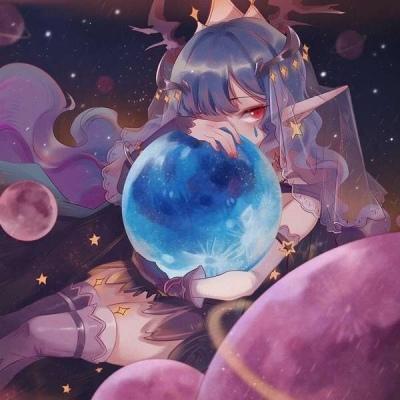 唐崎夜雨 二次元梦幻唯美女生头像