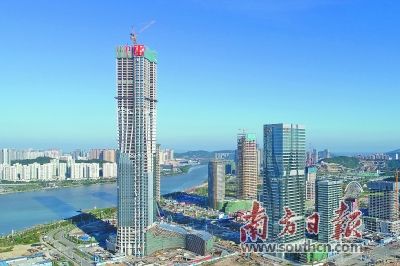 横琴国际金融中心主体结构昨封顶