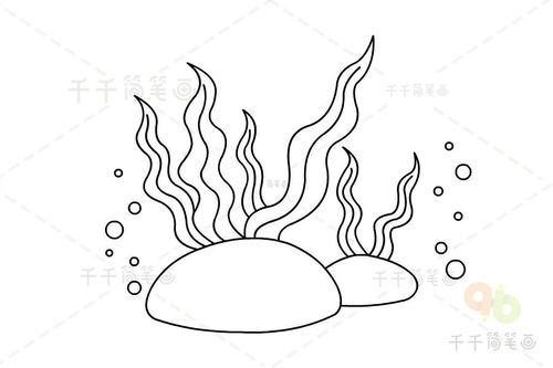 澴潭中心幼儿园小班美术《水草》