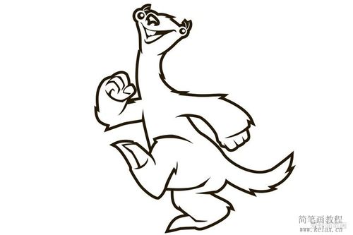 首页 动漫简笔画 冰河世纪 > 冰川时代中的树懒   希德是动画片中的