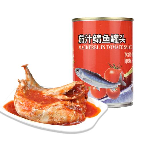 鱼肉熟食罐装即食深海鱼红塔罐头茄汁