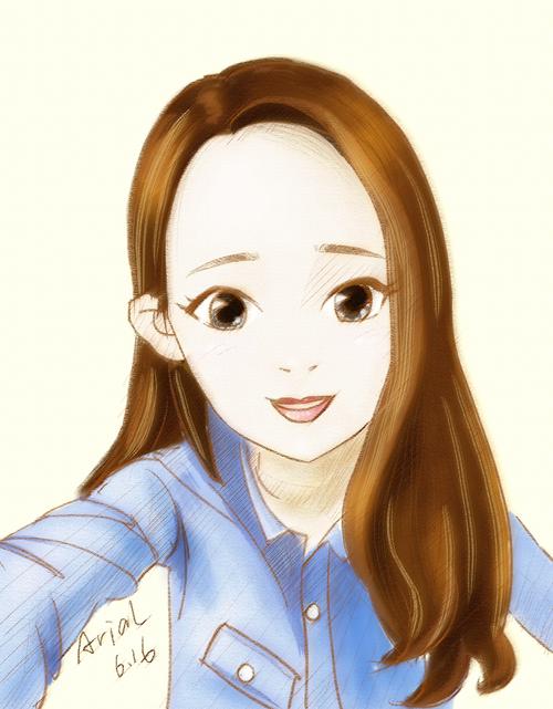 美女同事转卡通画