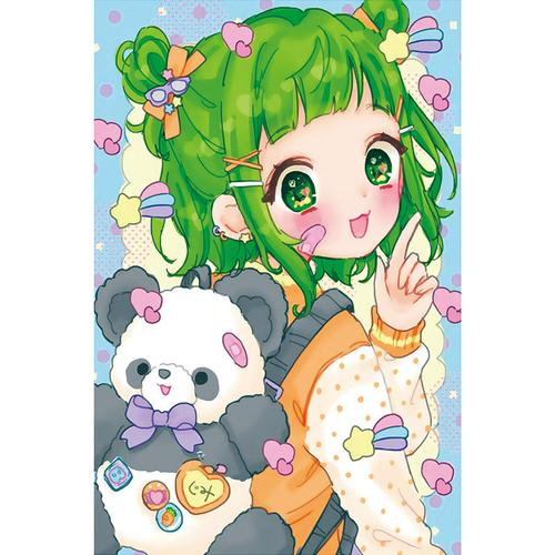 动漫漫画临摹卡儿童画卡通少儿创意美术马克笔范素材考级绘画卡片彩色