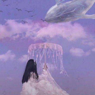 qq女生头像夜白/女头/ 北冥有鱼,其名为鲲-qq