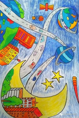 滁州市公安局交巡警支队组织开展的"交通安全*童心同绘"少儿绘画大赛