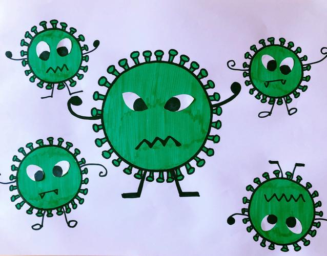 市北区城投实验幼儿园小班2月19日空中课堂——美术《病毒小怪兽》