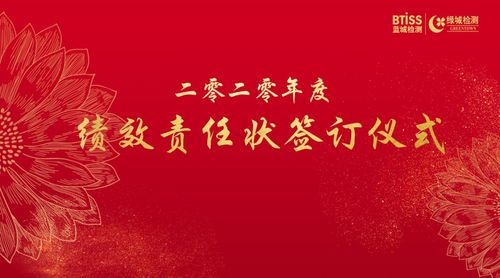 绿城检测举行2020年度管理人员绩效责任书签订仪式