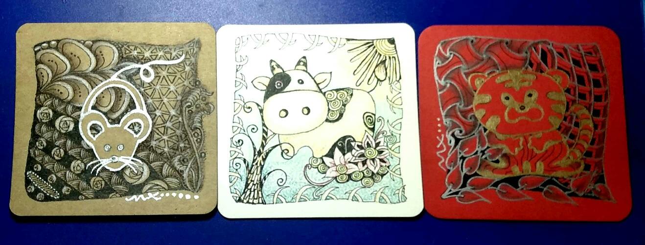 12生肖禅绕艺术延伸图样