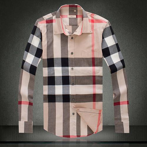 奢侈品2014韩版新款大格子长袖衬衫