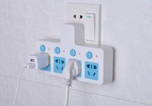 插座包邮转换插头便携独立开关插排线板插销 一转二other/其他国