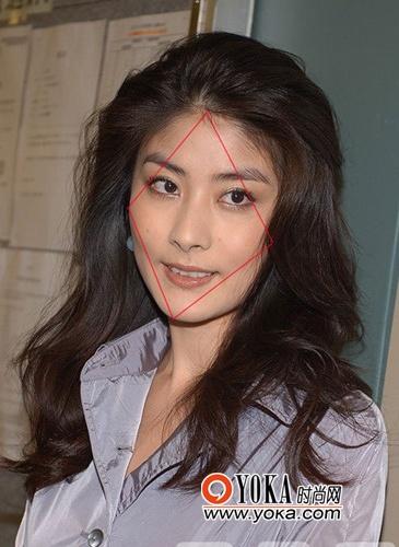 学明星 高颧骨菱形脸美眉脸型伪装术