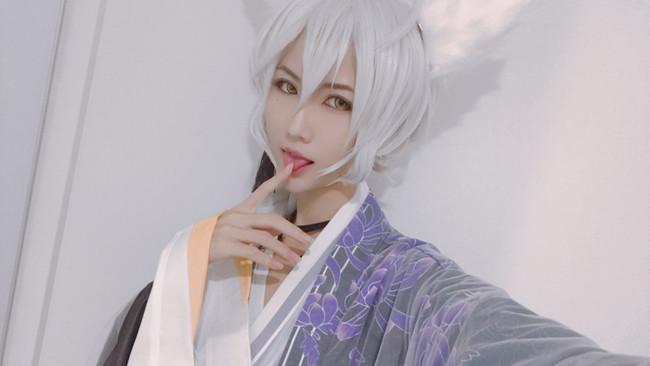 阴阳师手游:妹子妖狐逐月照君cos试妆,不是正片都这么好看吗?