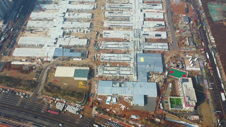 4k火神山雷神山医院最新航拍