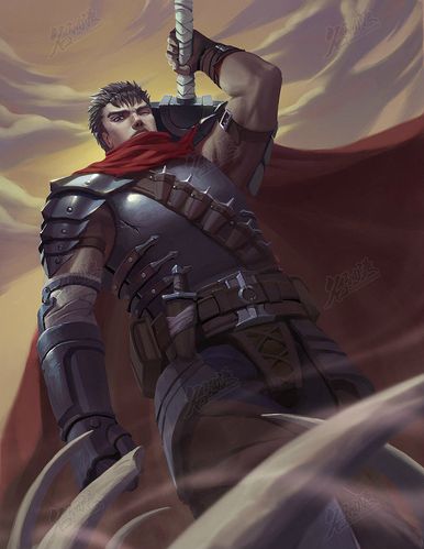 《剑风传奇》格斯|同人|格斯|战士|剑风传奇-角色原画
