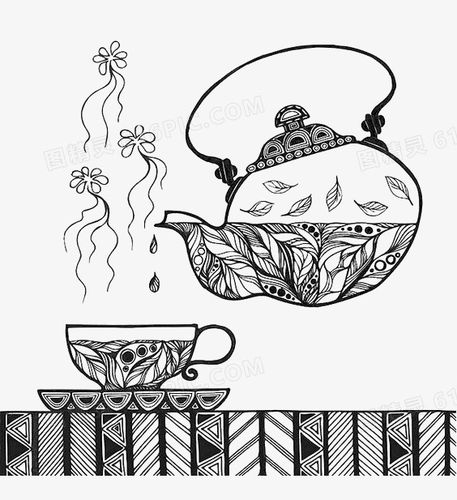关键词:茶壶茶杯黑白白描倒茶图精灵为您提供手绘倒茶免费下载,本设计
