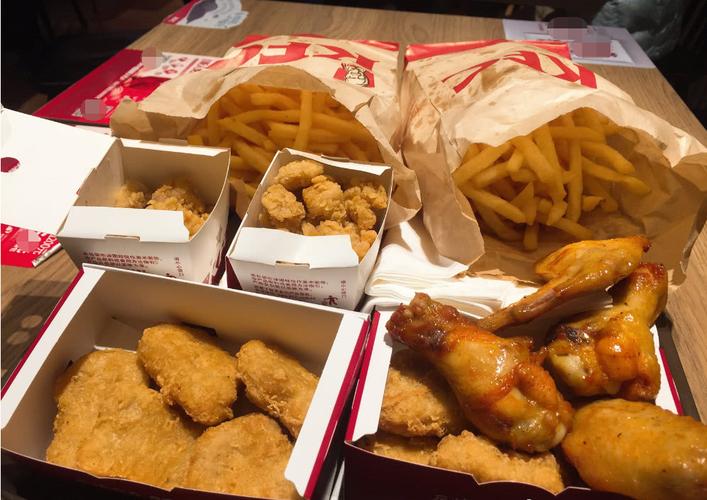 炸鸡,汉堡,顾客,鸡肉,肯德基