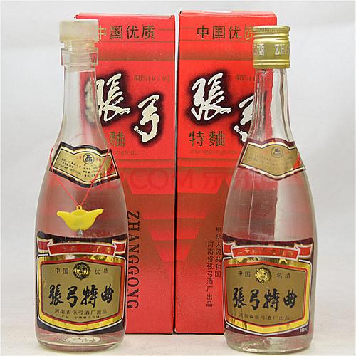 80.张弓酒90年代中期48度500ml 2瓶 益丰