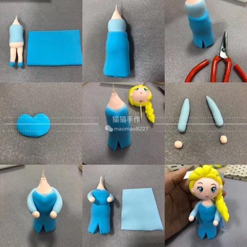 冰雪奇缘超可爱粘土小公主玩偶