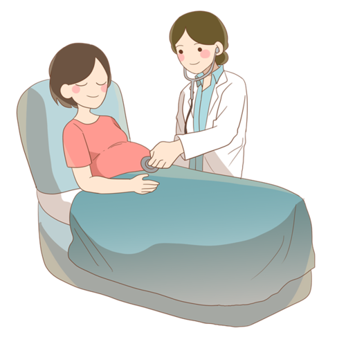 卡通孕妇大肚子图片