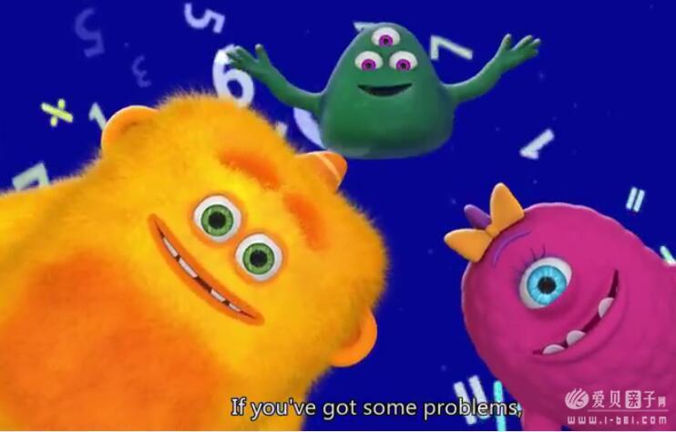 数学启蒙英语动画: monster math squad怪物数学小分队英文版50集视频