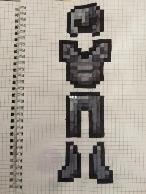 我的世界下界合金套_我的世界_合金_像素画_我的世界像素画_兴趣爱好