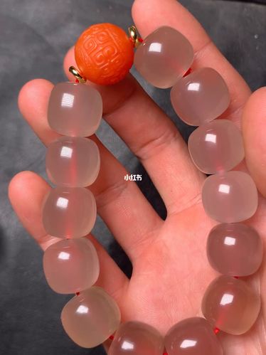 保山南红荔枝冻老型 南红手串 回纹珠无裂无_南红_手串_荔枝_何家庄站