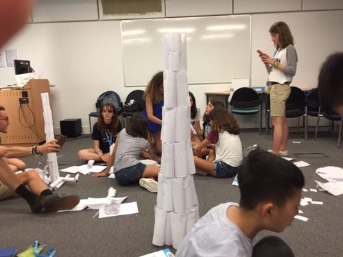 看谁能用a4纸搭一个又高又牢固的塔tower