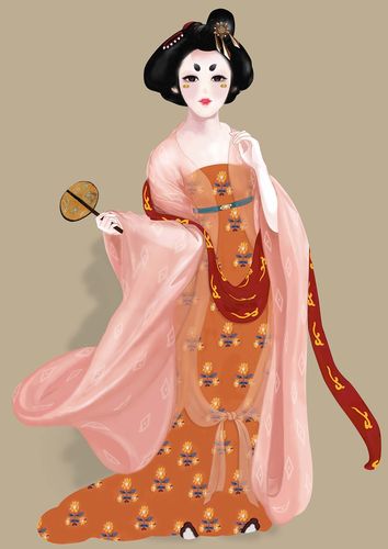 簪花仕女图之人物练习3|插画|创作习作|yd8359 - 原创作品 - 站酷