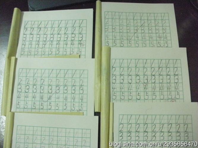 一年级三班,四班部分数学优秀作业展