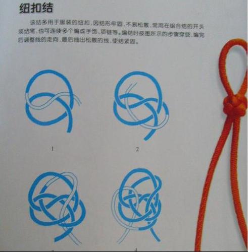 纽扣结怎么编?