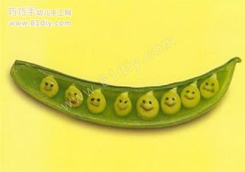 可爱的豌豆_巧巧手幼儿手工网