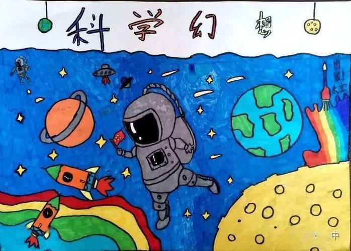 忻州七中举行科学幻想画展