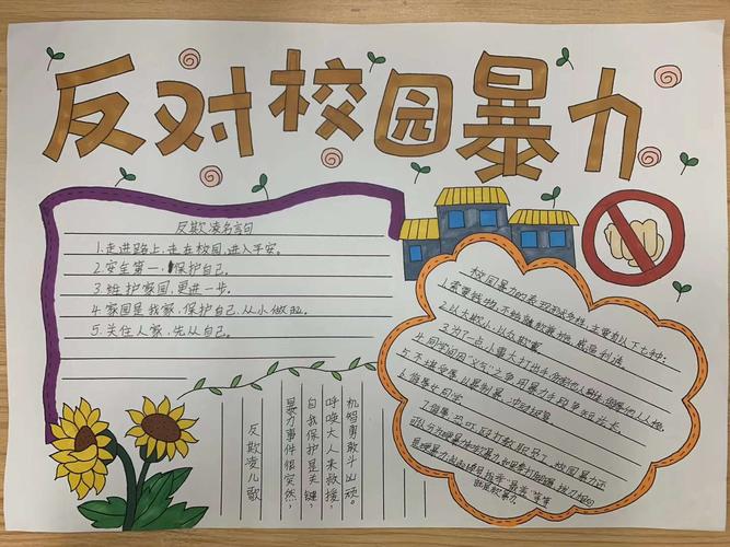 校园欺凌手抄报