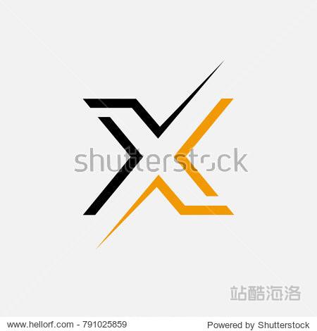 letter x logo vector icon x abstract. symbol of alphabet