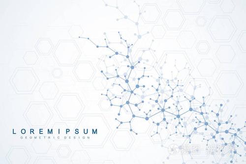 科学的分子背景为医学, 科学, 技术, 化学.