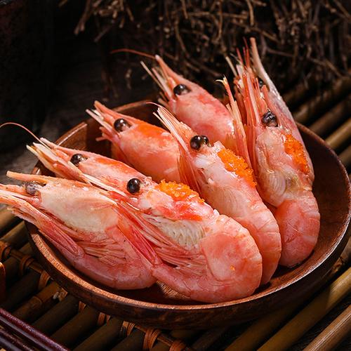头籽北极虾甜虾刺身带籽北极甜虾5斤北极虾北极熊冰虾即食元宝虾