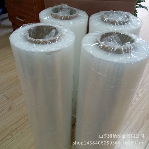 手用拉伸缠绕膜托盘缠绕打包膜pe工业保鲜膜自粘膜箱体缠绕膜