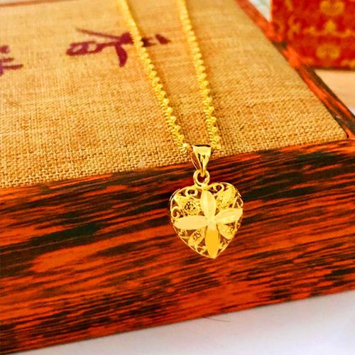 黄金吊坠 老凤祥 新款_正品老凤祥和新款欧币项链女仿真黄金女士吊坠