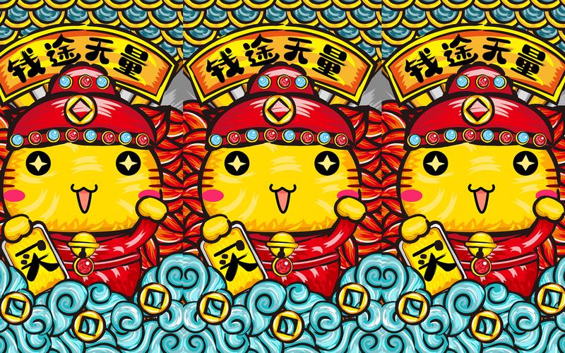 哈咪猫国潮风电脑壁纸