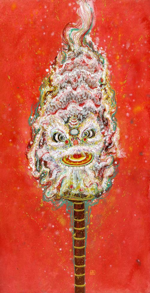 创意壁纸·醒狮图