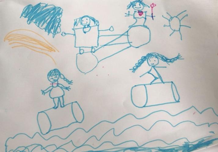 问安镇中心幼儿园安吉游戏--玩转滚筒(中一班)