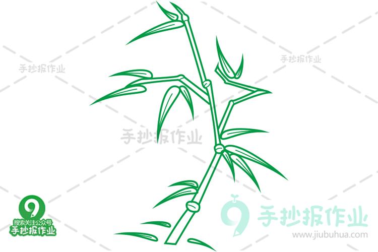 简易竹子简笔画