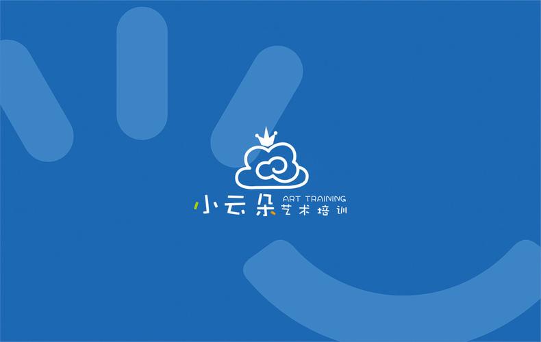 logo设计图小云朵艺术培训设计_平面设计_我酷素材网