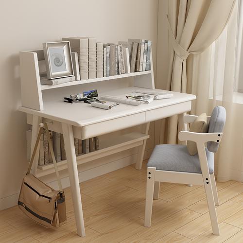 豪德银座书桌北欧实木书桌现代简约学生实木学习桌写字桌日式家用学生